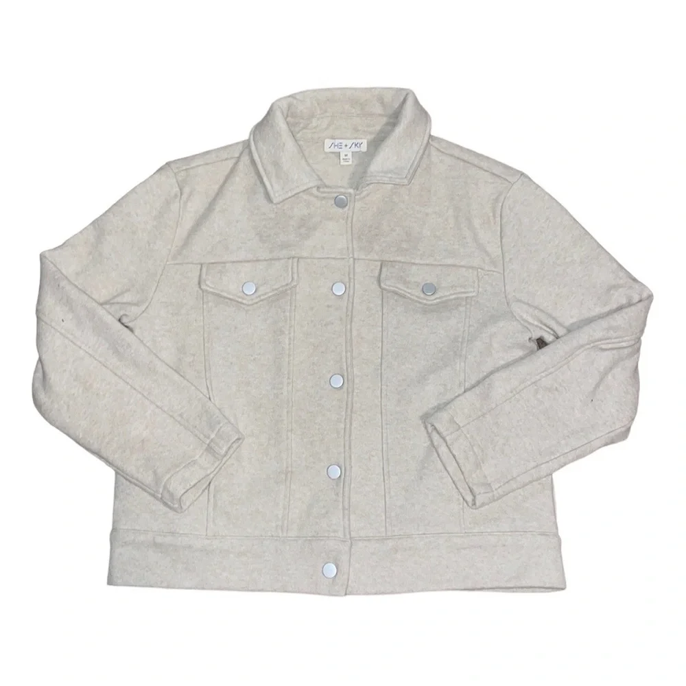 She and sky cream Shacket